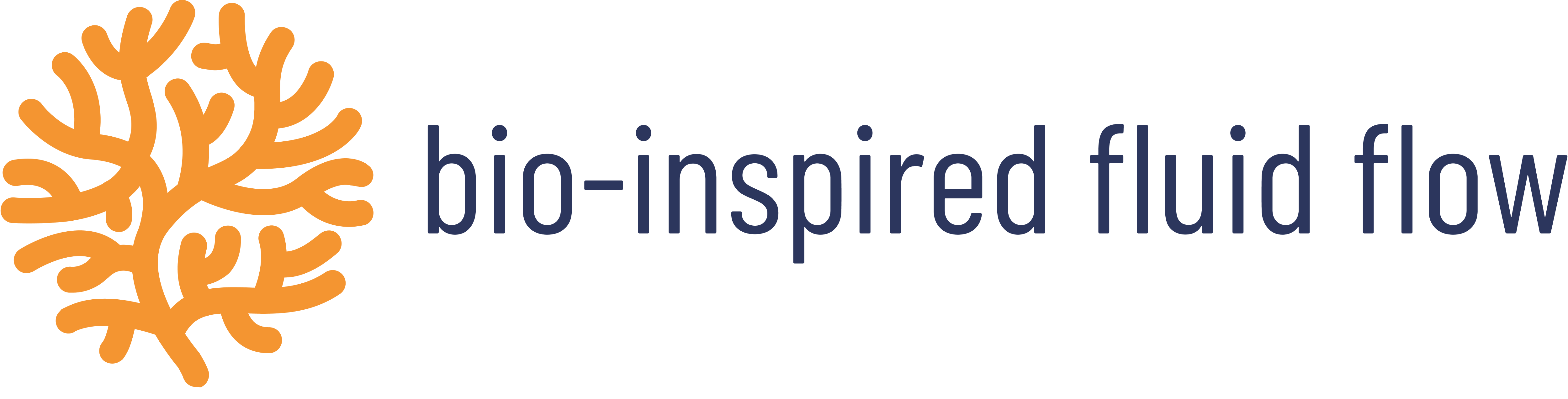 bio-inspired fluid flow logo
